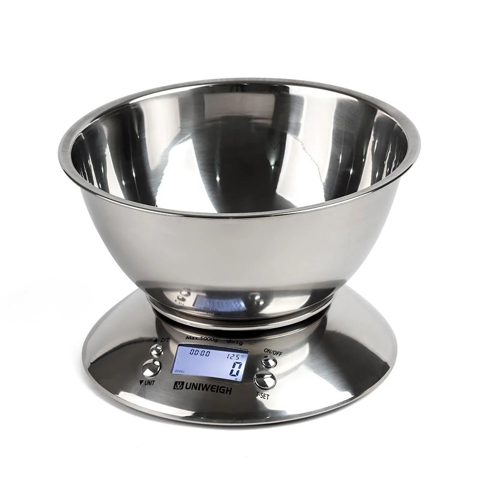 Gramera Digital con Bowl 5Kg Acero Inoxidable