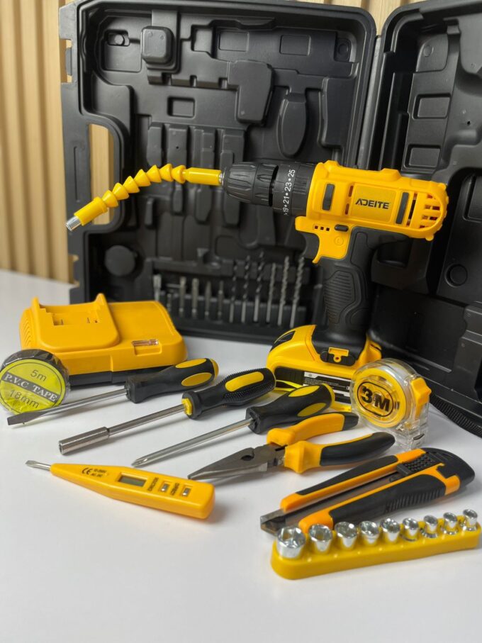 Taladro 36V Inalambrico con 2 Baterias y herramienta