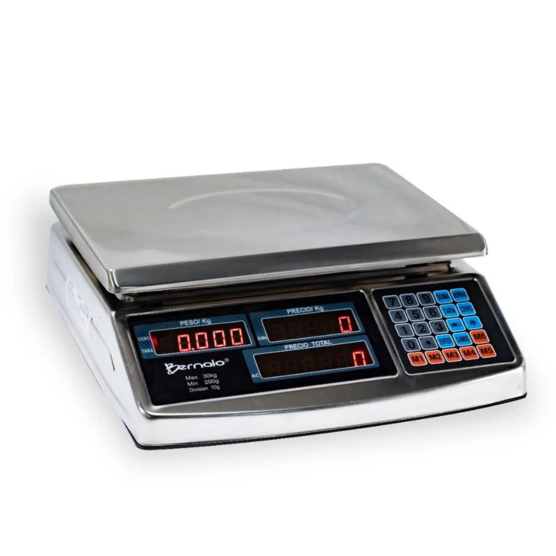 Báscula digital en ácero unoxidable