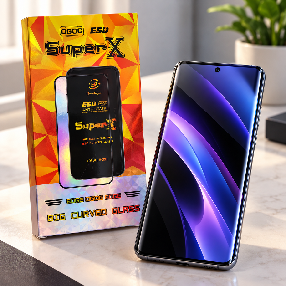 Vidrio Templado Protector de Pantalla Super-X OGOG para iPhone 17, 17 Pro y 17 Pro Max