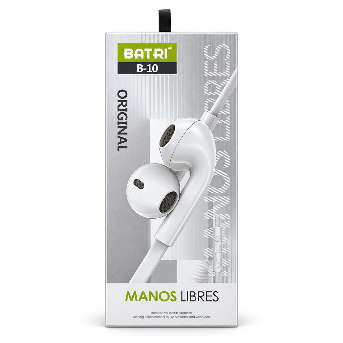 Audífonos BATRI B-10 Manos Libres con Micrófono y Control Integrado