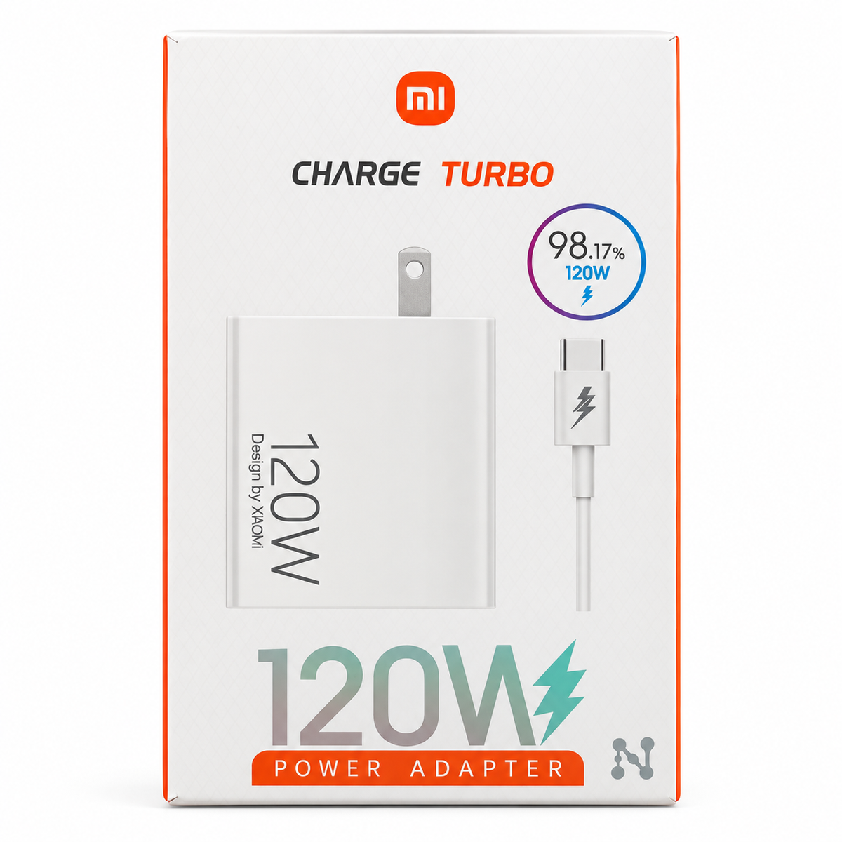 Cargador Rápido Xiaomi 120W Turbo Charge con Cable
