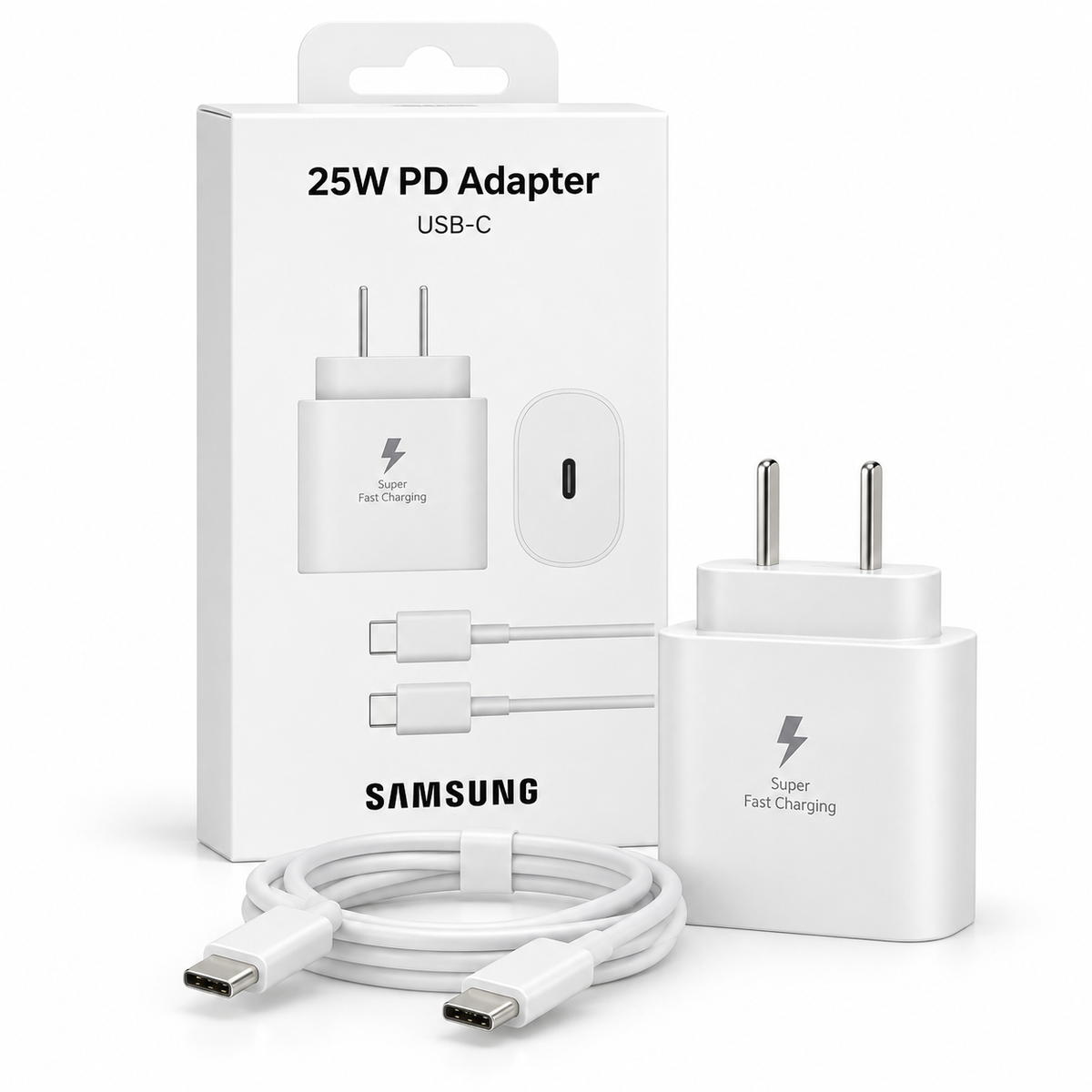 Cargador Samsung USB-C 25W PD Super Fast Charging con Cable Tipo C