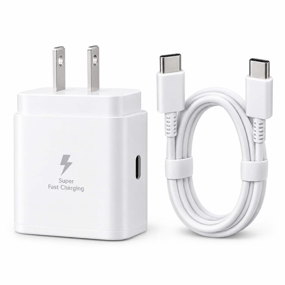 Cargador Samsung 25W USB-C Power Delivery con Cable USB-C a USB-C 3A