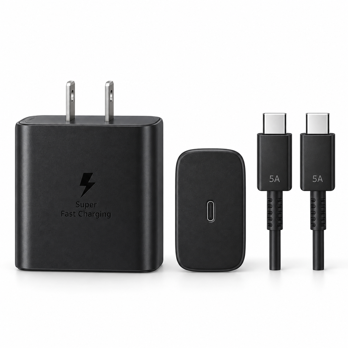 Cargador Samsung 45W USB-C con Cable Tipo C de 5A – Carga Rápida PD