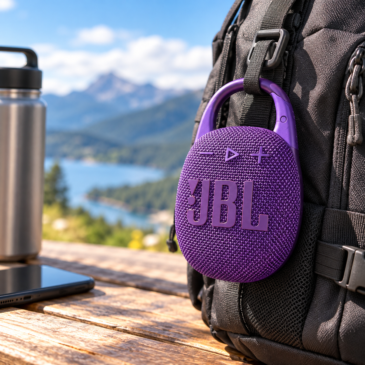 Parlante Bluetooth Portátil JBL Clip 5 1.1 – Inalámbrico Morado