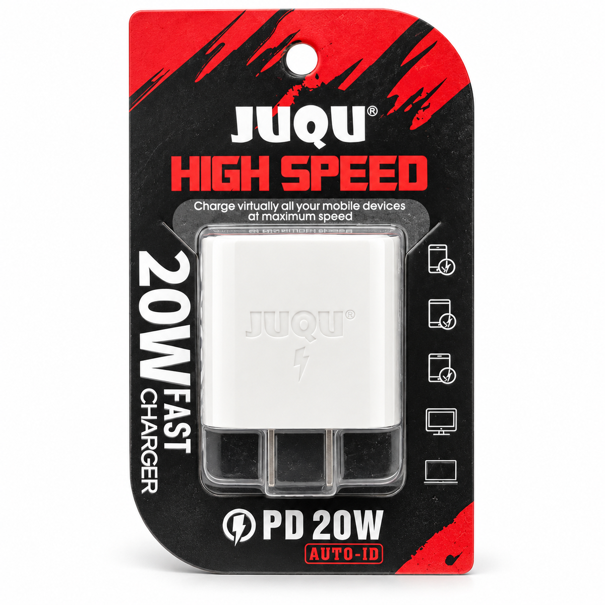 Cargador JUQU 20W USB-C – Carga Rápida PD
