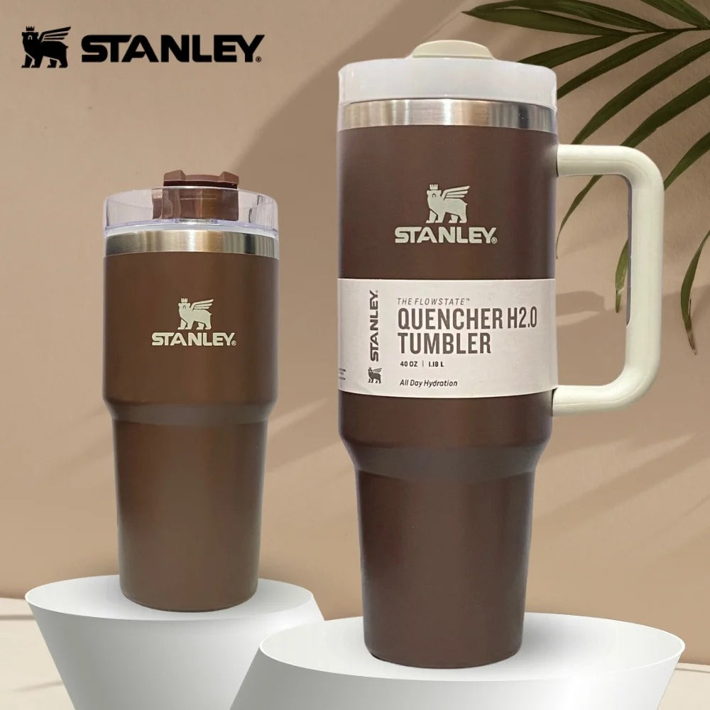 Combo Termo Stanley Marron Duo Con Accesorios