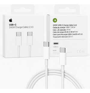 Cable Apple de carga USB - C de 240W (2m) - Blanco Iphone - WOWI