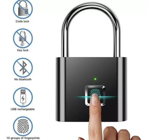 Candado Con Lector De Huella Recargable - WOWI