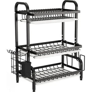 Escurridor de platos inoxidable 3 niveles - WOWI