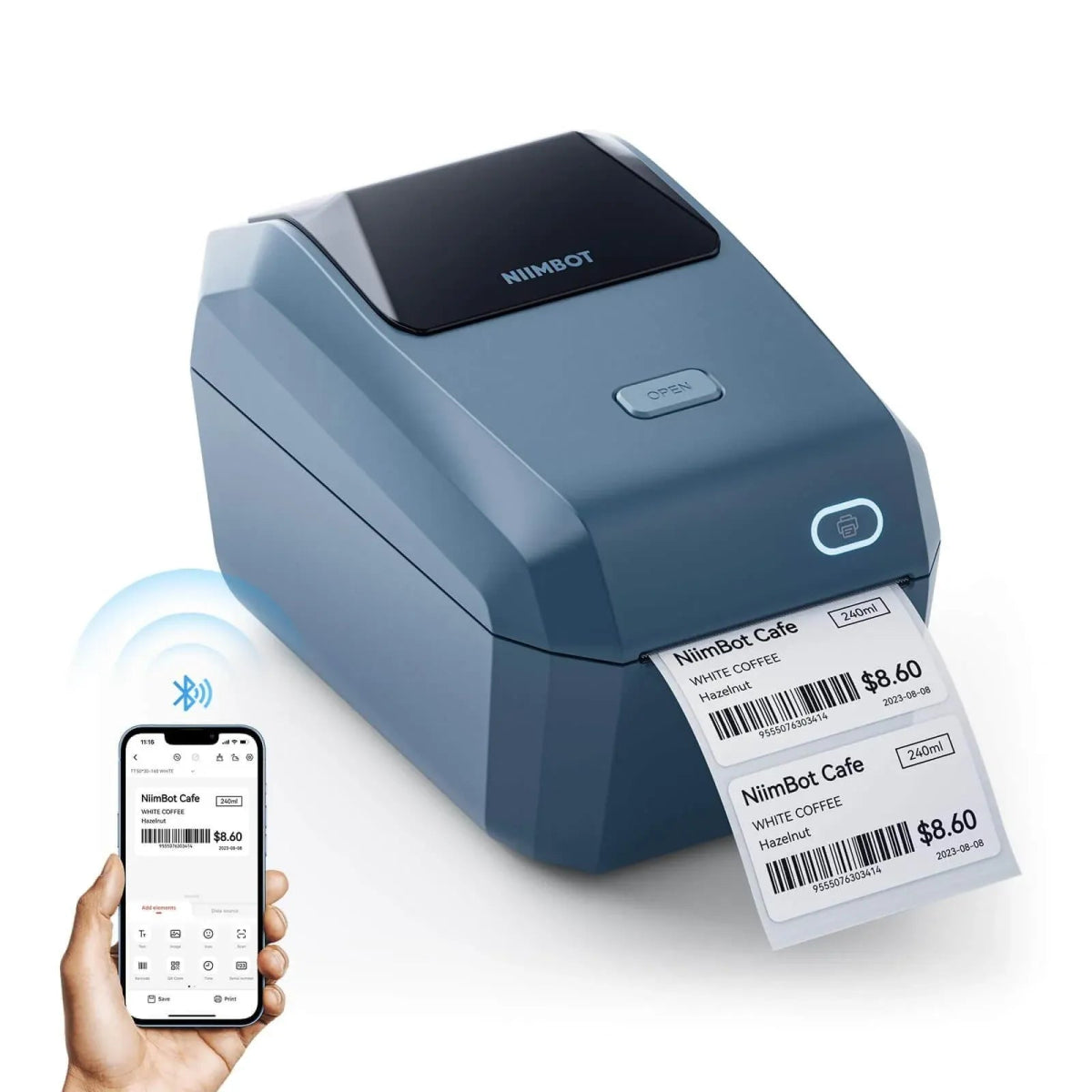 IMPRESORA DE ETIQUETAS BLUETOOTH Y USB NIIMBOT - WOWI