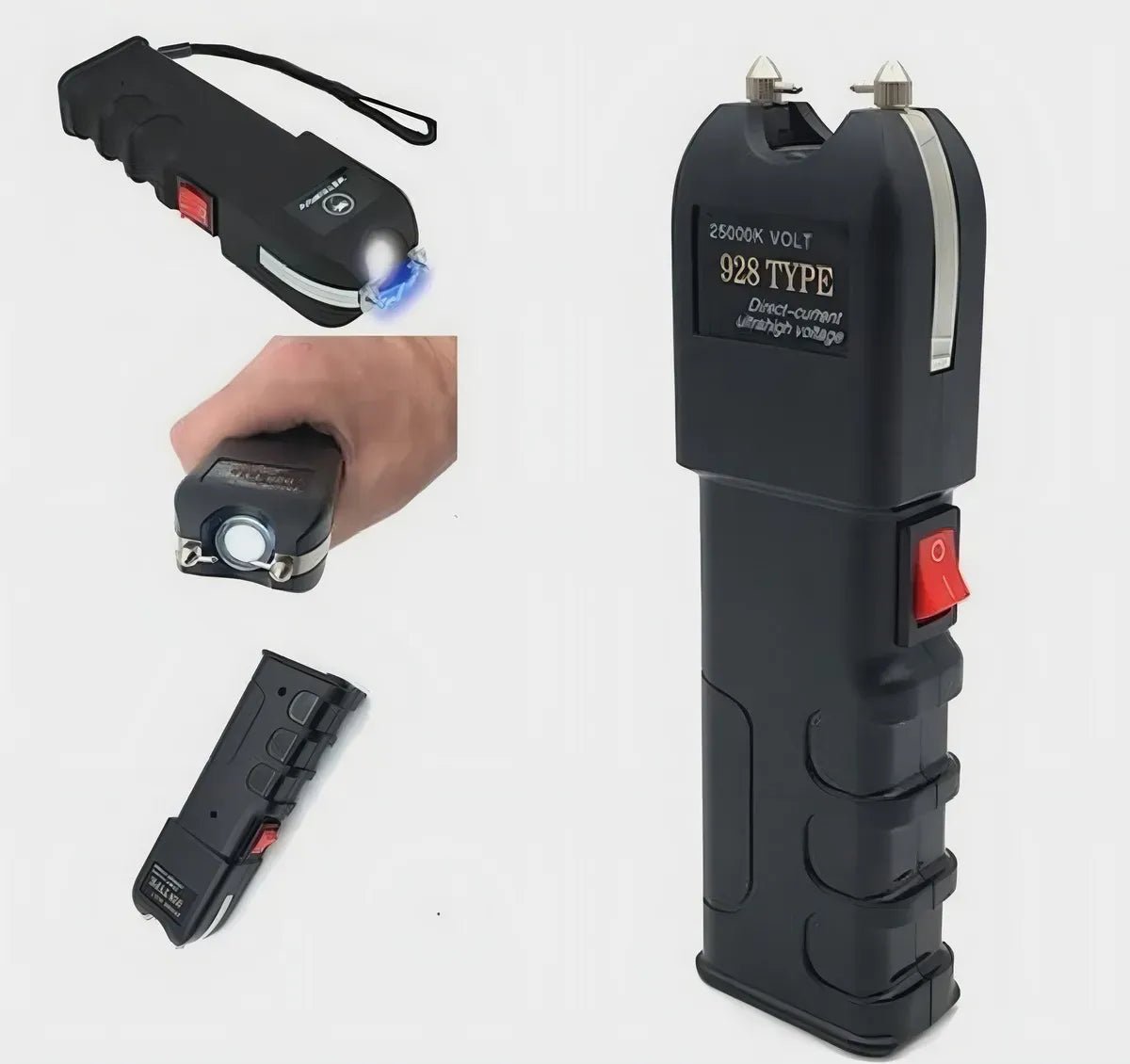 Taser + Linterna táctica de autodefensa - WOWI