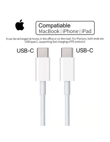 Cable Apple de USB-C a USB-C iphone 15