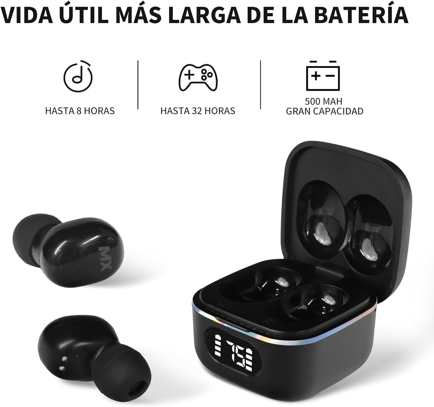 Audifonos Llavero JKMX Negros