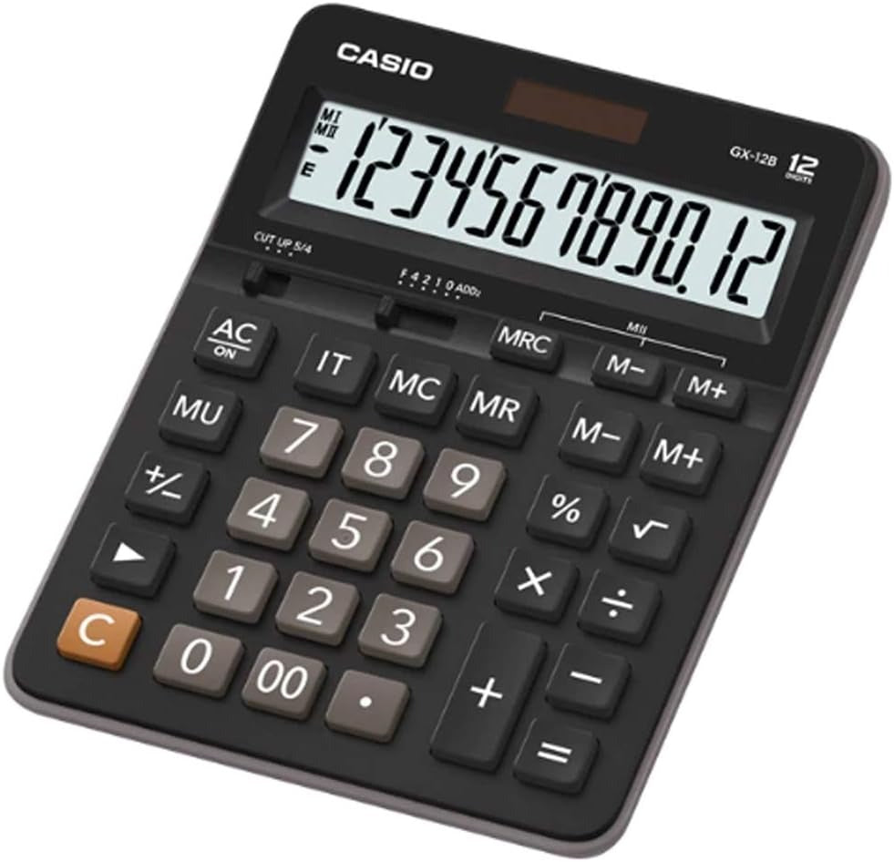Calculadora  Casio Gx12b Color Negro