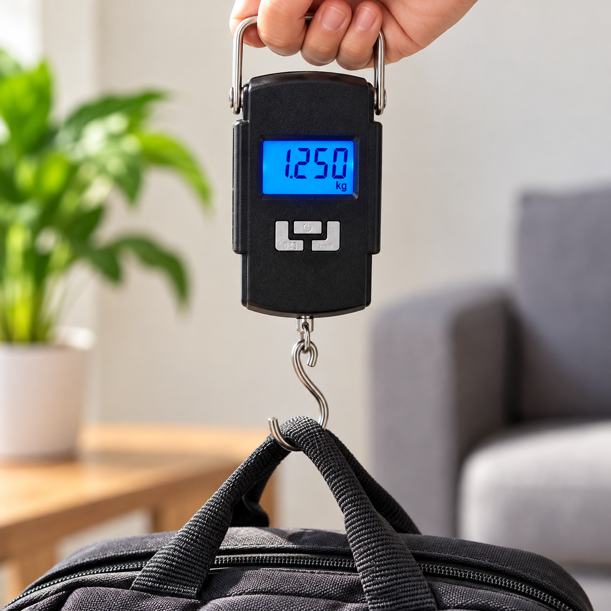 Báscula Digital Colgante Portátil D&J-0048 – Peso Electrónico con Gancho y Pantalla LCD