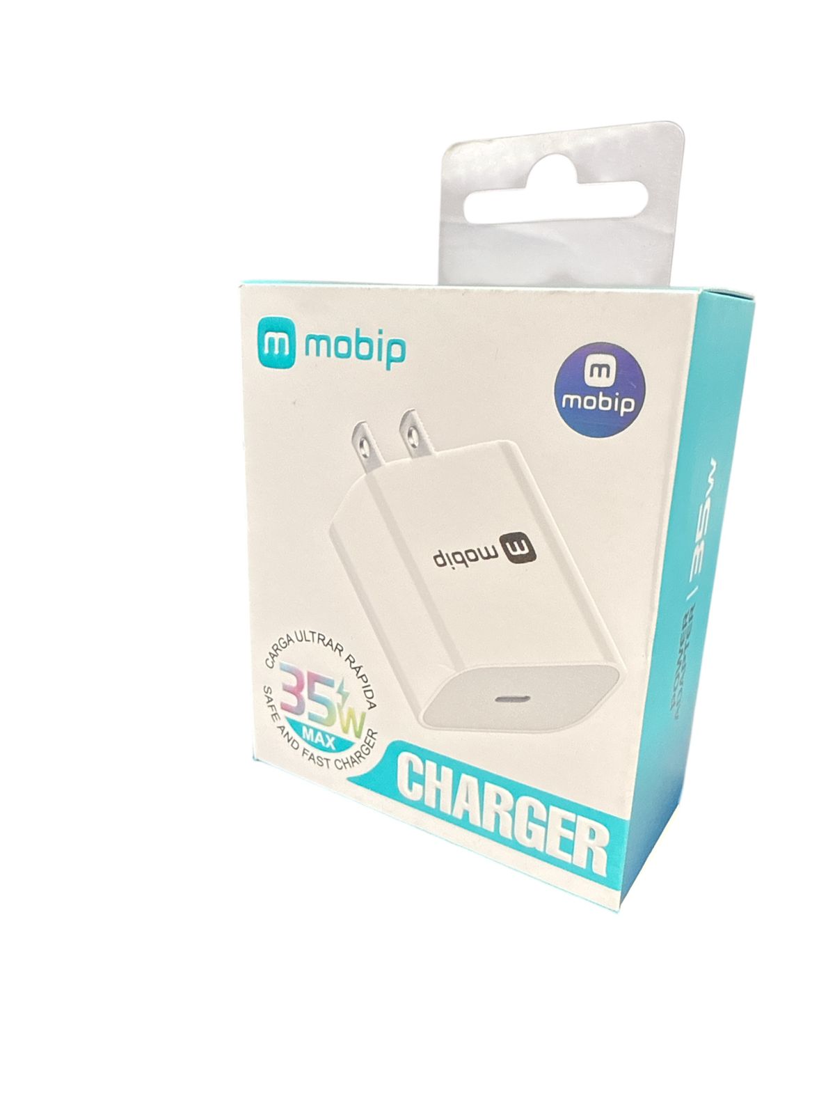 🔋 Cargador marranita ultra rápido Mobip 35w – ¡Potencia y velocidad al instante! 🚀