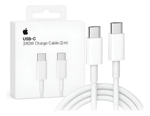 Cable Apple de carga USB - C de 240W (2m) - Blanco Iphone - WOWI