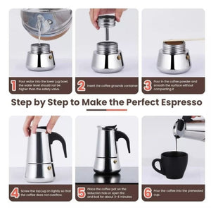 Cafetera Italiana Espresso 6 Tazas - WOWI