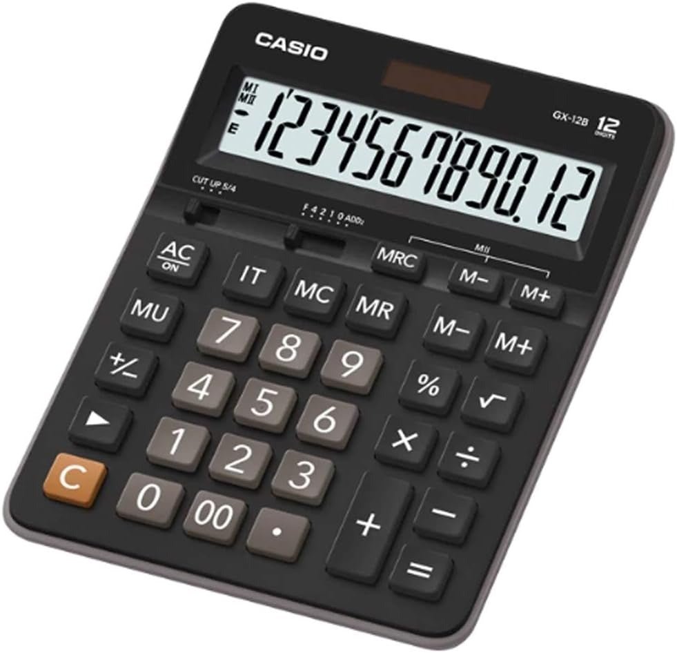 Calculadora Casio Gx12b Color Negro - WOWI