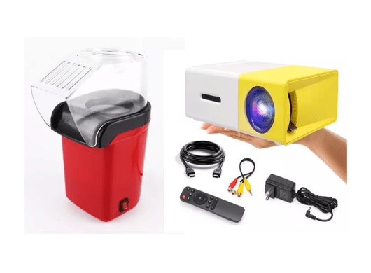 Combo Crispetera Eléctrica +Mini Proyector - WOWI