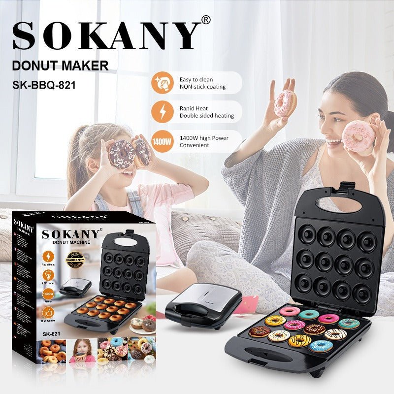 Donera Sokany Maquina para hacer 12 Donas SK821 - WOWI