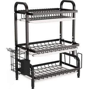 Escurridor de platos inoxidable 3 niveles - WOWI