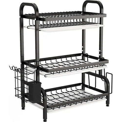 Escurridor de platos inoxidable 3 niveles - WOWI
