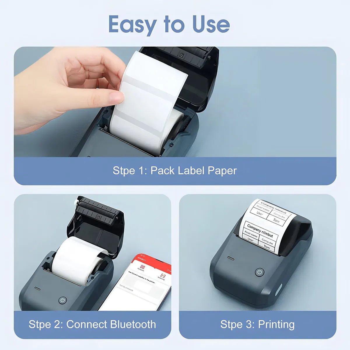 Impresora De Etiquetas Termica Niimbot Bluetooth App - WOWI