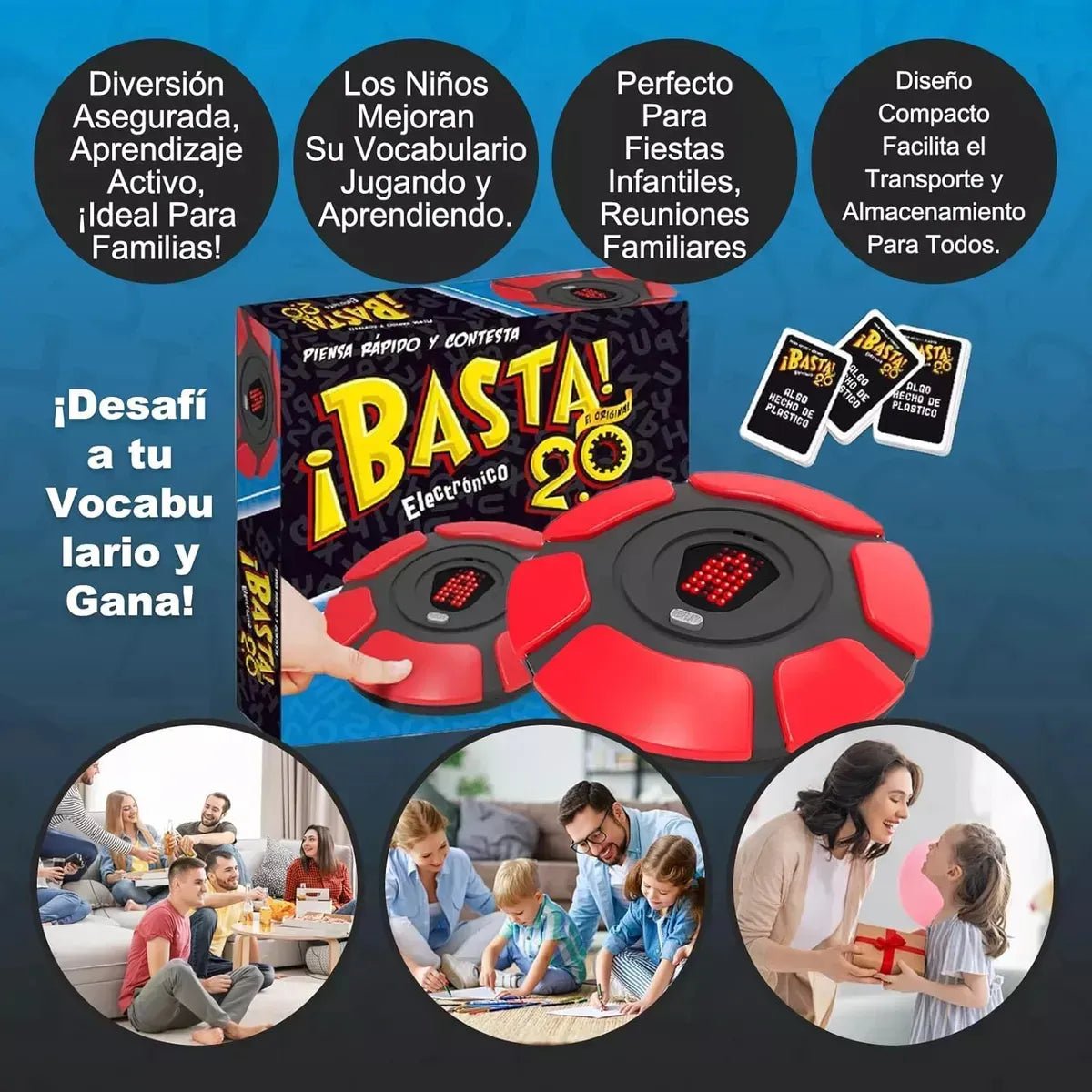 Juego de mesa familiar Basta - WOWI