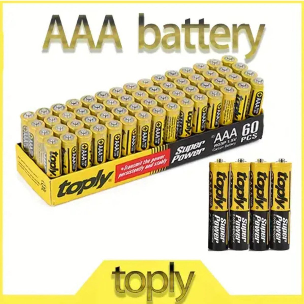 Pilas triple A set por 60 unidades - WOWI