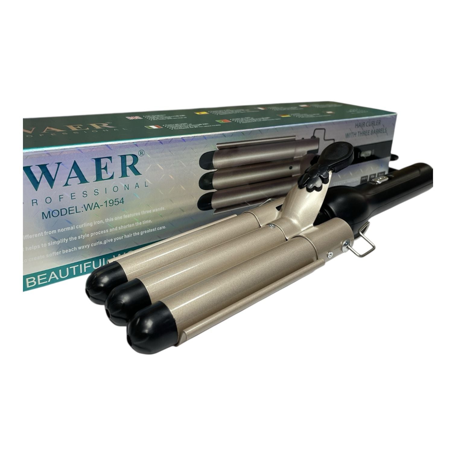 Rizadora Pinza de ondas sirena 3 Rodillos