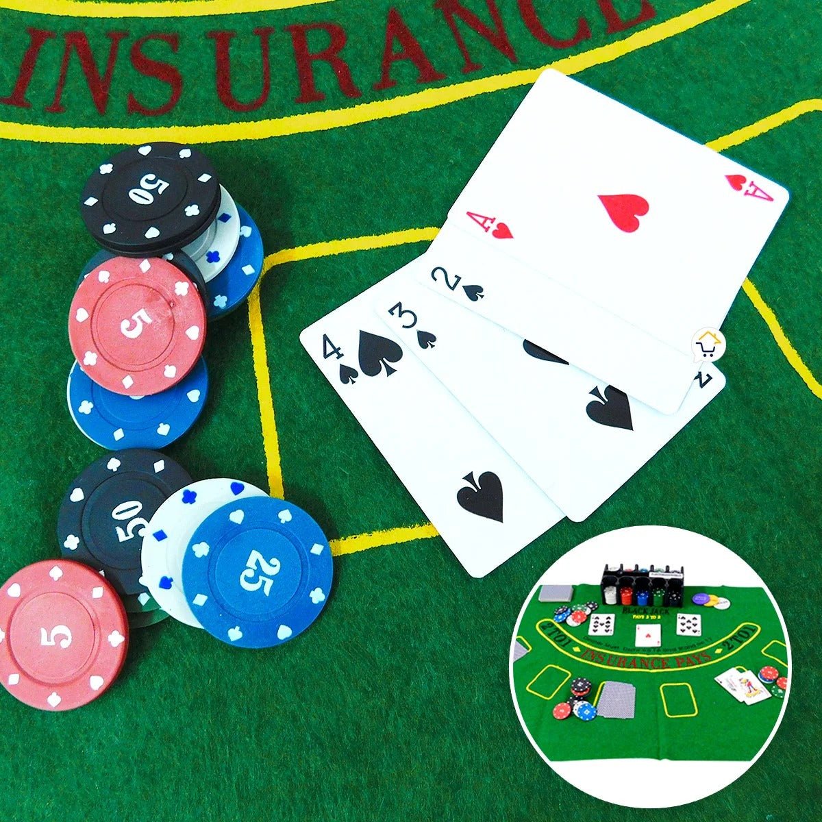 Set Póker Juego De Cartas - WOWI