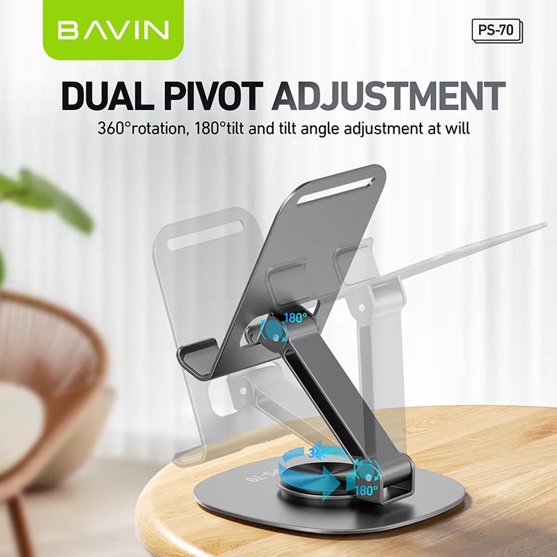 Soporte Metálico para Celular 360° BAVIN PS - 70 (Metal Desk Stand) - WOWI